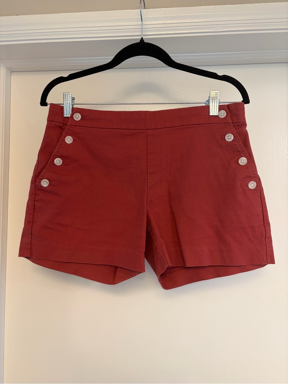 Banana Republic - Twill Sailor Shorts - Deep Red - Size 2